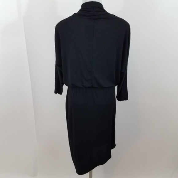 JustFab black asymmetrical hem‎ with draped… - Picture 4 of 8